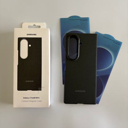 Samsung Carbon Magnet Case - Galaxy Z Fold 8 Ultra + 2x Screen Protectors