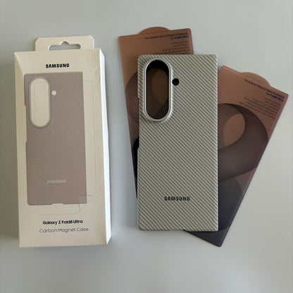 Samsung Carbon Magnet Case - Galaxy Z Fold 8 Ultra + 2x Screen Protectors