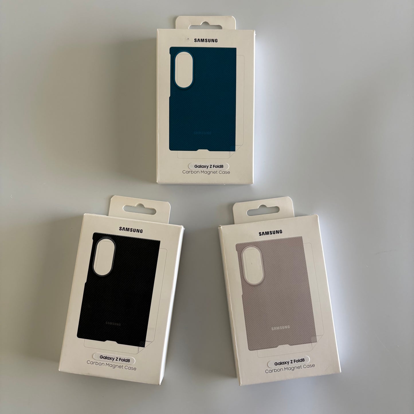 Samsung Carbon Magnet Case - Galaxy Z Fold 8 + 2x Screen Protectors