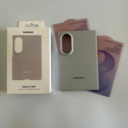 Samsung Carbon Magnet Case - Galaxy Z Fold 8 + 2x Screen Protectors