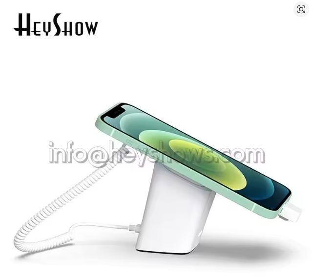 Mobile Phone Burglar Alarm System Display Stand Cellphone Security Anti Theft Holder With Clamp For Retail Phone Shop